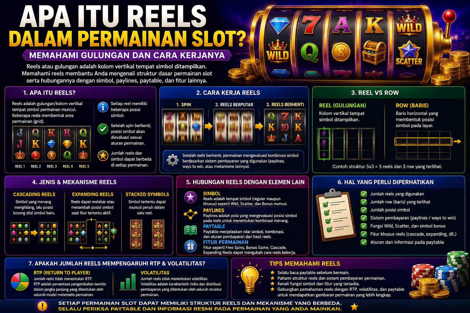 Apa Itu Reels dalam Permainan Slot? Memahami Gulungan dan Cara Kerjanya