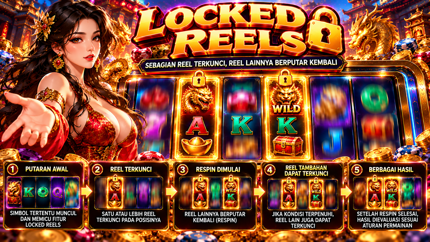 Memahami Locked Reels dalam Permainan Slot dan Cara Kerjanya